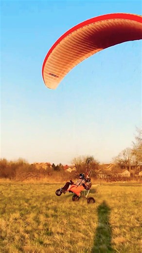 A smooth landing with a PPGG Paramotor Trike on uneven rural terrain in Poland