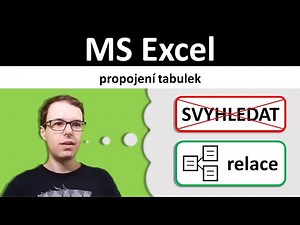 Excel: relace místo funkce SVYHLEDAT