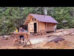 Designing a Secret Underground Food Storage in a Log Cabin. Cooking food outdoors in a cauldron | Viral Webs