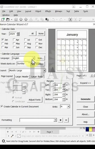 Create Calendar in CorelDraw 2021 #coreldraw2021 #calender #design #graphicsdesign #graphics #corel
