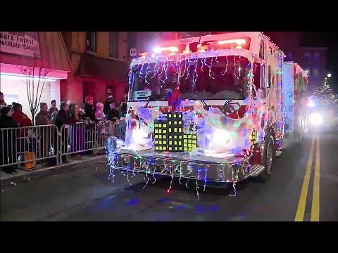 WATCH: The 14th annual Lancaster Christmasville Fire Truck Parade