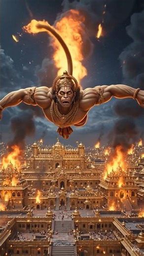 Hanuman Burns Lanka with His Divine Power 🔥🚩 | Ramayana Epic Scene