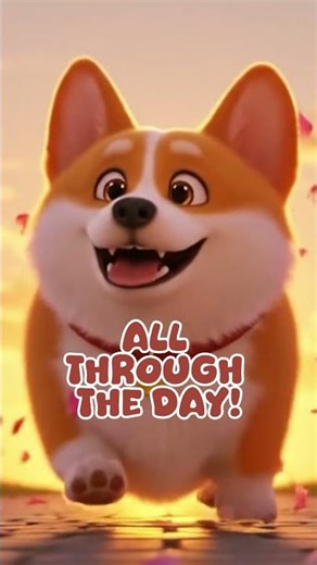 🐶 Corgi Wiggle Walk | Cute Dog Song for Kids | Doodle Dots