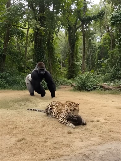 가만안두겠어.#표범#고릴라#킹콩#원숭이#아픔