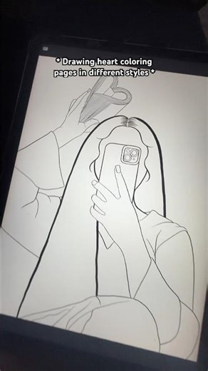 Would you color my coloring pages? I draw in ‪@Procreate‬ #laquecyasheart #heartart #procreateart