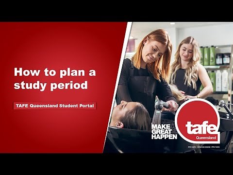 TAFE Queensland Student Portal | How to plan units into a study period