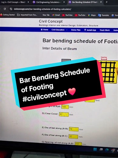 Understanding the Bar Bending Schedule for Footings