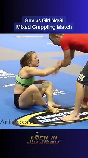 Mixed NoGi Grappling Match: Guy vs Girl Showdown