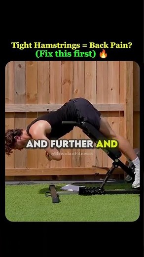 Tight Hamstrings = Back Pain? Fix This Now 🔥 ‪@lowbackability‬ #backpain #exercise #fitness