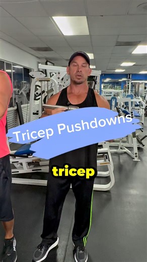 Triceps push downs using a straight bar. What’s the purpose of the straight bar? #shorts