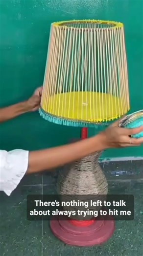 DIY corner light lamp / the creative ideas