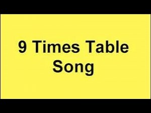 Multiplication song - 9 times table song - Math song