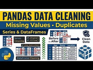 Part 10 – Pandas Data Cleaning Explained | Series, DataFrames, Missing Values & Duplicates