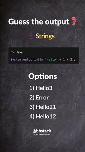 GUESS THE OUTPUT! | Java strings #viral