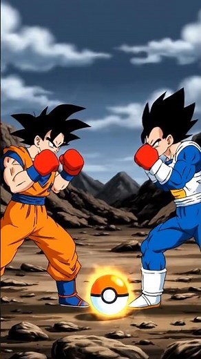 AI Goku vs Vegeta fight with boxing style #fullpunch #boxing #dragonballz #kidbuu #evilgoku