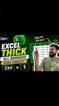 Excel Thick Borders in 2 Seconds ⚡ #ExcelShorts #thickborders