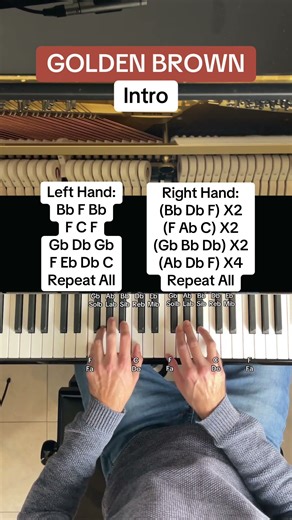 The Stranglers - Golden Brown (Piano Tutorial & SLOW With Letter Notes)