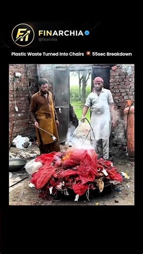 Plastic Waste Turned into Chair