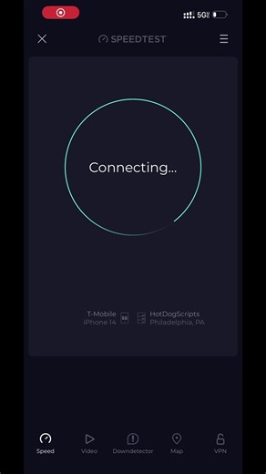 Speedtesting T-Mobile and AT&T at ShopRite (AT&T was later because I wanted to make it fair because I was inside then I went out when I finished with groceries) (AT&T was also outside)