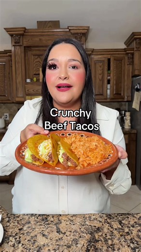 Easy Homemade Beef Crunchy Tacos #tacorecipes #easyfood #foodhacks #tacos #dinnerideas