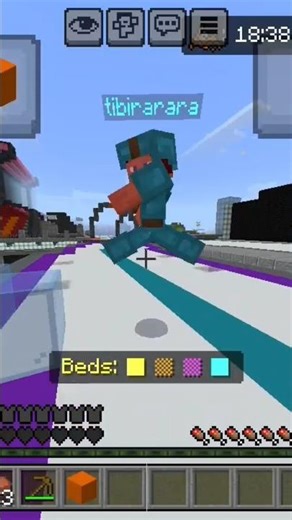 pvp in bedwars #minecraft