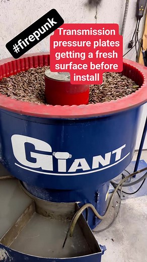 303K views · 1K reactions | #giantfinishings tumbler makes quick work on deburring and finishing our pressure plates and steels! #firepunk | Lavon D. Miller | Facebook