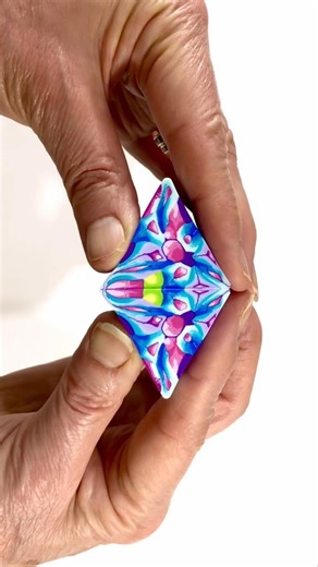 Square Kaleidoscope #polymerclaycanes #tutorial #patterns #oddlysatisfying #havingfun