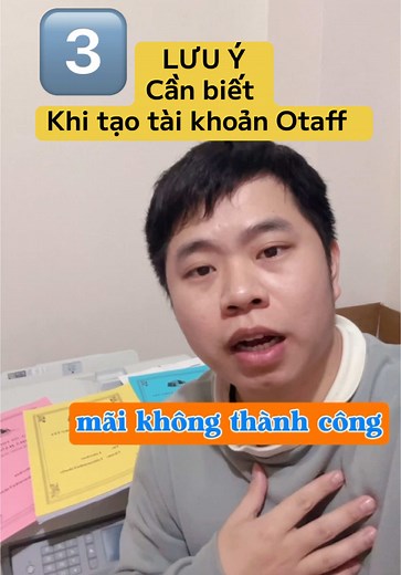 Hướng dẫn tạo tài khoản Otaff 2025 thành công