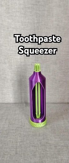 3D Printed Ratcheted Toothpaste Tube Squeezer #3d #3dprinting #shorts #asmr