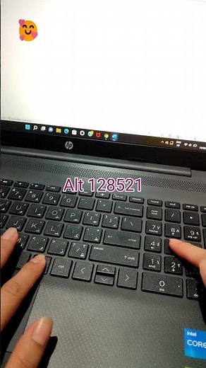 How to type smiley emojis on your laptop? 🥰😉😇😍😘 #keyboard #shorts #shortsfeed