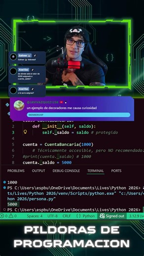 Ejemplo decoradores en Python. #programacion #python #coding