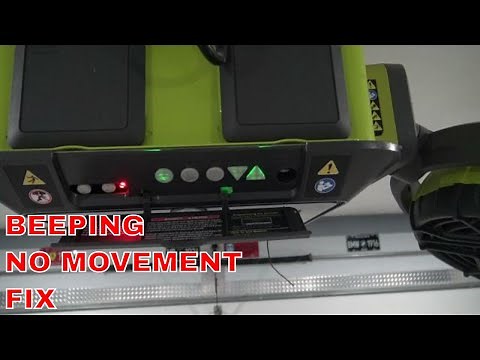 Ryobi Garage Door Opener BEEPS ONLY But doesn't Move FIX!!!