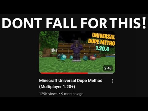 This “Minecraft Universal Dupe” Scam Is Fooling Thousands!
