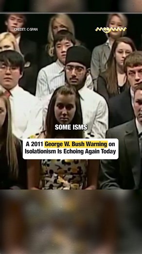2011 George W. Bush Warning on U.S. Isolationism Resurfaces Amid Today’s Global Debate A warning issued by former President George W. Bush in 2011 about the dangers of U.S. isolationism is gaining renewed attention today. The resurfaced remarks highlight concerns over America’s global leadership and foreign policy role. The clip is sparking fresh discussion as international tensions rise. #GeorgeWBush #Isolationism #USForeignPolicy #GlobalLeadership #PoliticalHistory #BreakingNews #USPolitics | 