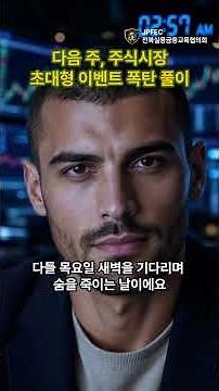 다음주 주식시장 대형 이벤트 폭탄 풀이