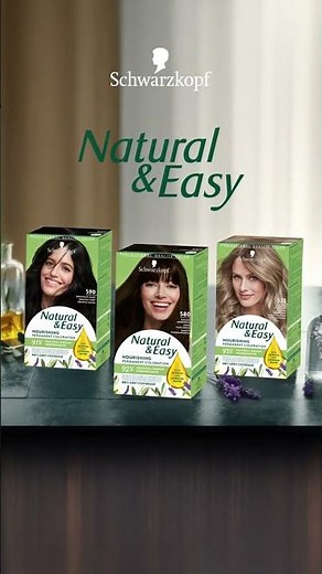 Natural looking color result and naturally derived ingredients