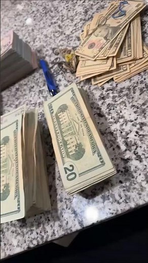 Stacks Of Cash In 20s and 50s #money #dollars #cash