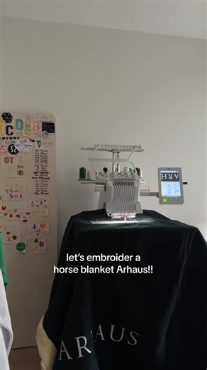 Step-by-Step Custom Embroidery on Horse Blanket