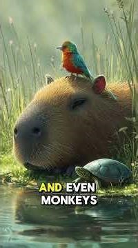 Meet the Chillest Animal on Earth: The Capybara! #shorts #animals #capybara