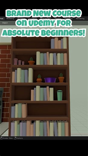 Brand New Absolute Beginner Blender Course on Udemy! #blendercourse #creativeblender #shorts #3dart