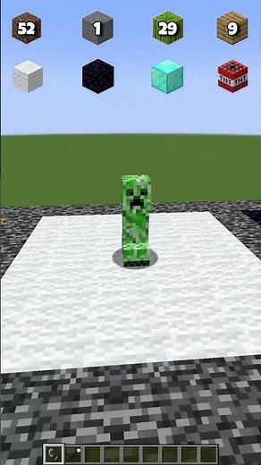 Creeper Explosion vs Booming Blocks #shorts #minecraft #meme