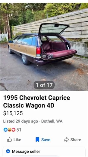 1995 Chevy Caprice wagon for sale for $15,125! #engines #chevys