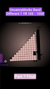 Uncannyblocks Band Different 1 YR 105 - 1050 P7 Final #shorts #scratch #uncannyblocksband