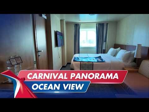 CARNIVAL PANORAMA: Deluxe Ocean View Room 3211 Tour 🌊 | This room has Two Bathrooms?! | 4K