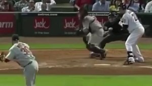 Your footwork during back picks will depend on if there is a right handed batter, left handed batter and where you’re set up in relation to the batter (how much clearance you have). Watch the slo-mo and you’ll see that Yadi is pretty consistent with his footwork and has right foot coming down somewhere between and slightly behind where his feet start in his set up. He gets his body turned and right foot planted ridiculously quick! Fun. To. Watch! #thelifeofacatcher #yadi #yadiermolina Virtual th