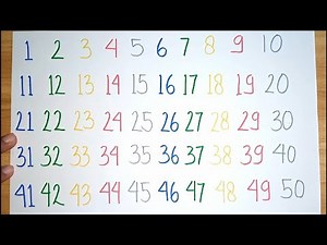 LEARNING TO WRITE NUMBERS FROM 1 - 100 FOR KINDERGARTEN AND PRESCHOOL CHILDREN