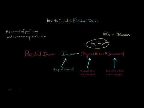 How to Calculate Residual Income