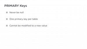 Primary Keys