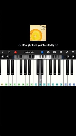 I THOUGHT I SAW YOUR FACE TODAY - She & Him || PIANO - easy tutorial, cover, notes #shorts #trending
