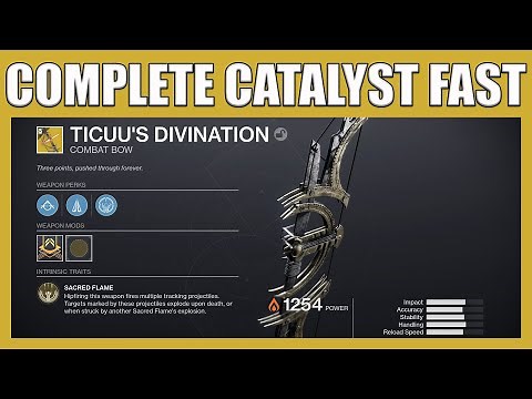 Fastest Way To Complete Catalyst For Ticuu's Divination Exotic Bow - How To Get Exotic Bow destiny 2